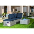 thumbnail image 2 of All-Space 4-piece Modular Patio Seating Set - Blue, 2 of 3