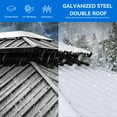 thumbnail image 3 of Dextrus 12ft x14ft Double Roof Hardtop Gazebo with Netting&Curtains, Outdoor Gazebo with Heavy Duty Galvanized Steel,Ideal for Patio Lawn and Garden,Gray Curtain, 3 of 5