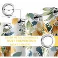 thumbnail image 4 of Blue Yellow Spring Floral Blackout Curtains for Bedroom, Watercolor Botanical Summer Thermal Insulated Kitchen Drapes with Grommets, Light Blocking Window Treatment, 2 Panels 52" x 45", 4 of 7