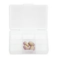 thumbnail image 2 of Unique Bargains 1 Pc Pill Case 6 Grid Clear Pill Box White, 2 of 6