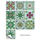 thumbnail image 1 of Azulejo de pared Vinilo Flor Etiqueta de pared Mural Calcomanía para azulejos Etiqueta autoadhesiva impermeable para azulejos, MZ-2-138, Grande Eigraketly HA002473-141, 1 of 6