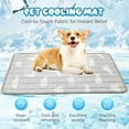 thumbnail image 2 of Dog Cooling Mat Pad, 2025 Upgraded Pet Ice Silk Mats, Pet Cooling Mat Ice Silk Cool Mat for Dogs & Cats, with Non-Slip & Foldable Summer Reusable Pets Cool Bed (Blue, X-Small), 2 of 10
