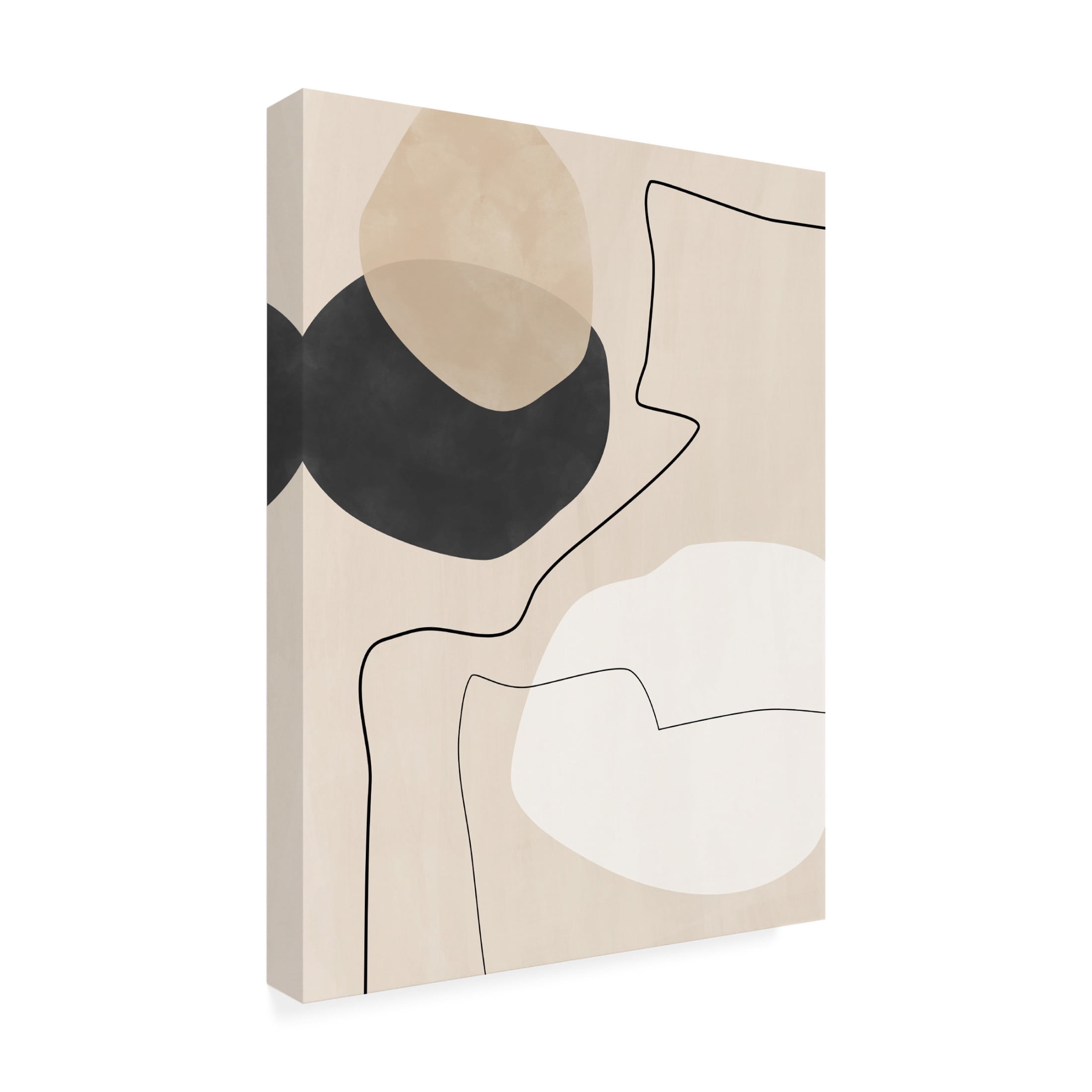 Trademark Fine Art Elena Ristova  Organic Shapes a Lines Painting Canvas Wall Art