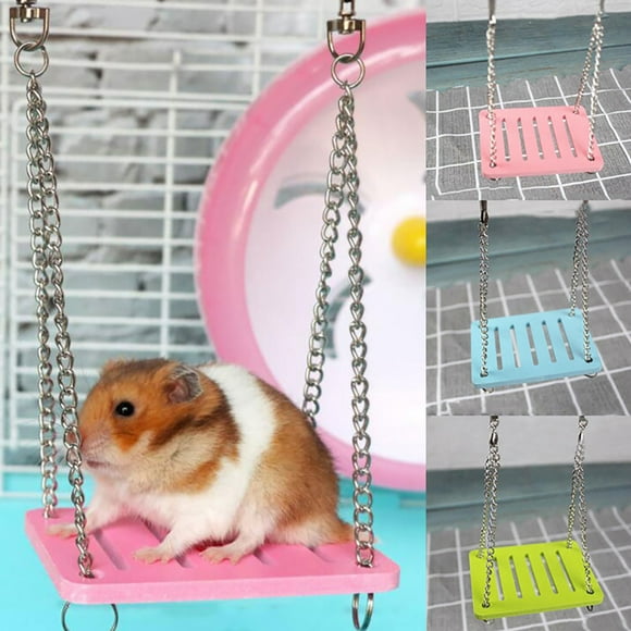 Volkmi Hamster Swing Color Swing Toy Hamster Toy Hamster Supplies Small Pet Supplies Toys Wholesale (Without Bell) Hamster Swing Blue
