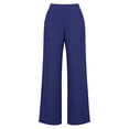thumbnail image 3 of JUSLIO Linen Pants for Women Casual High Waist Loose with Pockets Fashion Straight Pants, 3 of 7