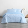 thumbnail image 3 of Ntbay 5 Piece Twin Bedding Comforter Set, Ultra Soft and Breathable Bed in a Bag, Includes Quilted Comforter, Fitted Sheet, Flat Top Sheet, 2 Envelope Pillowcases, Aqua, 3 of 8