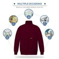 thumbnail image 6 of VIAOLI Scrub Jackets for Women Long Sleeve Zip Front Coat Soft Stretch Womens Scrubs Workwear Lapel Track Jacket, 6 of 6
