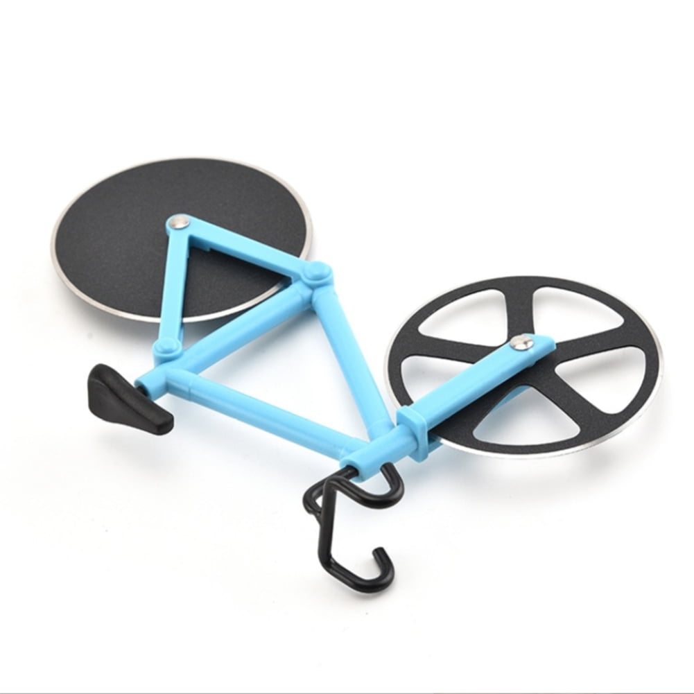 Comaie Bicycle Pizza Cutter Wheel Nonstick Dual Cutting Wheels