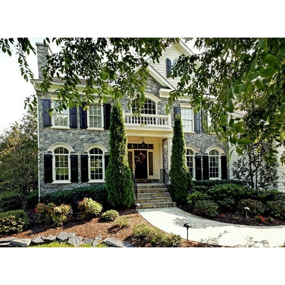 015-771: Luxury Colonial 5 Bed, 5 Bath Luxury Home Plan, 4241 Sq Ft: Full Blueprints with License to Build by Home Plan Marketplace - Lesuto