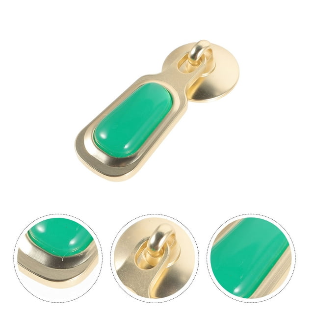 UPOUART Cabinet Pull Handle Cabinet Knob Green Vintage Decorative Homeowners 1Set