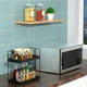 thumbnail image 5 of Organizador de encimera de baño NPPLUS de 2 niveles, metal negro mate, 5 of 7