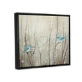 thumbnail image 4 of Stupell Industries Love Birds Heart Shape Animals & Insects Painting Black Floater Framed Art Print Wall Art, 21 x 17, 4 of 9
