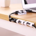 thumbnail image 3 of HLONK 20Pcs Adhesive Data Cable Charging Wire Holder Clips Wall Desk Cord Organizer Cable Holder Adhesive Easy to Use Use, 3 of 8