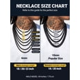 thumbnail image 5 of PROSTEEL Cuban Chain for Men 10mm Chunky Stainless Steel Miami Black Necklace 18 Inch Birthday Valentines Father Day Jewelry Gifts for Husband Dad, 5 of 8