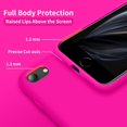 thumbnail image 3 of Designed for iPhone SE Case 2022/2020, Designed for iPhone 7 8 Case, Silicone Ultra Slim Shockproof Phone Case with [Soft Microfiber Lining], 4.7 inch, Hot Pink, 3 of 14