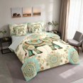 thumbnail image 2 of Erosebridal Elephant Full Size Bedding Sets, Mandala Blue Full Size Bed in a Bag, Gray Reversible 7-Piece, 2 of 6