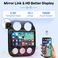 thumbnail image 6 of [2G+32G] Car Radio for Jeep Compass Patriot 2010-2016, 10.1 inch Android 11 Touch Screen Stereo, Carplay/Android Auto/Mirror Link/1080P/SWC/Bluetooth/WiFi + AHD Backup Camera for Jeep Compass, 6 of 7