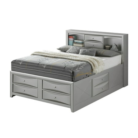 bed storage lyke queen finish walmart
