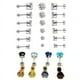 thumbnail image 5 of Pendientes de acero de titanio de moda, pendientes de aguja fina con seis garras, pendientes de circonita de acero inoxidable redondos, pendientes para hombre, joyería piercing, 5 of 5