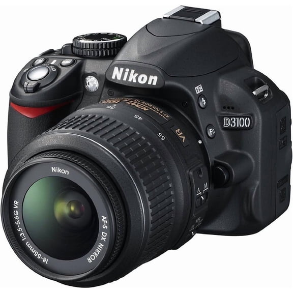 Nikon D3100 DSLR Camera 14.2MP DX-Format with AF-S 18-55mm f/3.5-5.6 Lens Kit (International Model)
