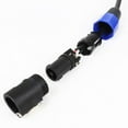 thumbnail image 3 of Pack of 1 SpeakOn to XLR Cable 10 Feet - 1pc Pro Microphone Audio Jack Speak-On Male Type Plug to 3 Pole XLR Female Extension Wire - 10ft. Pro Stage Mic 3 Pin Connection Wiring with Twist Lock, 3 of 7