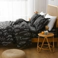 thumbnail image 5 of Duvet Cover Set Queen Comforter Cover Set,2-Piece Floral Duvet Cover Set Bedding Sets Twin Black Comforter Cover Set Soft Microfiber Bedding Set with 1 Pillow Case, 5 of 8
