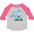 thumbnail image 3 of Inktastic My Uncle Loves Me with Cute Sharks Boys or Girls Toddler T-Shirt, 3 of 5