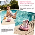 thumbnail image 5 of Summerween Ariana Ghost Flamingo Float Decor Lightweight Tabletop Garden Decoration For Themed Halloween Parties, 5 of 7