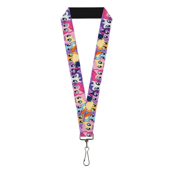 My Little Pony Lanyard, My Little Pony Friendship Is Magic Original Mane Six Faces, Elastic