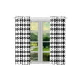 thumbnail image 2 of RYLABLUE Rideaux de Cuisine Motif Pied-de-Poule Noir et Blanc 26x39 Pouces, 2 Pcs, 2 of 3