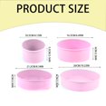 thumbnail image 2 of Silicone Cake 4/6/8/10 Inch Heat DIY Round Shaped Mould For Kitchen Round Cake Silicone Baking Pan Multi Dimension/ Round Cake Mold Purple 8 Inch, 2 of 8