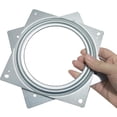 thumbnail image 4 of 2 Pcs 6 Inch Turntable Bearings Turntable Turntable Square Rotating Bearing Plate Hardware Swivel Plate, for Swivel Plate,Corner Cabinet,Revolving Shelve in Kitchen, 4 of 5