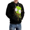 thumbnail image 6 of Invader Zim Hoodie 3D Print Pullover Hooded Long Sleeve Sweatshirts Tops Blouse with Pocket for Mens Womens, 6 of 8
