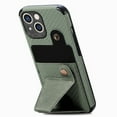 thumbnail image 3 of Allytech Kickstand Case for iPhone 14 Plus 2022 5G, Business Style Ultra Slim Card Holder Stand Case Magnetic PU Leather Anti-Scratch Cover for iPhone 14 Plus 6.7", Green, 3 of 7