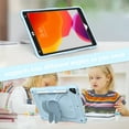 thumbnail image 6 of for iPad Mini 7th Gen 8.3" 2024 Kids Case with 3D Butterfly Stand & Pencil Holder, Tablet Case with Adjustable Shoulder Strap, Shockproof Protective Cover for iPad Mini 6th Gen 8.3" 2021, Blue, 6 of 7