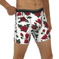 thumbnail image 5 of Sigee Rose Flowers for Men's Boxer Briefs,Moisture Wicking and Breathable Medium, 5 of 9