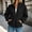 Black women turtleneck sweater a1, variant on Women Long Sleeve Zipper Pullover Sweater Casual Ribbed Knit Turtleneck Tops Solid Basic Warm Fall Winter, Green S