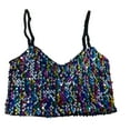 thumbnail image 4 of MuXiKeJi Clothes Girls Carnival Adjustable Strap Sequin Crop Top for Kids and Teens, 4 of 4