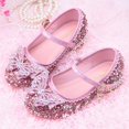 thumbnail image 3 of Sandalias de cristal de verano para niñas, zapatos de tacón alto de gelatina de princesa, zapatos de baile de fiesta de princesa, zapatos de rendimiento, 3 of 5