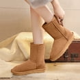 thumbnail image 4 of Women Mid Calf Snow Boots, Warm Faux Fur Lined Winter Boots with Anti-Slip TPC Sole for Outdoor and Casual Wear, 4 of 5
