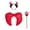 Red-Adult, variant on RUINIXCW Halloween Devil Wings Costume For Women Kids Red Angel Wings Devil Horns Pitchfork Birthday Cosplay Party Dress Up Prop Accessories