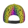 thumbnail image 4 of Picia Animal Paw Rainbow pattern Trucker Low Profile Hat Men Women Baseball Cap Dad Hat Adjustable Unconstructed Plain Cap, 4 of 9