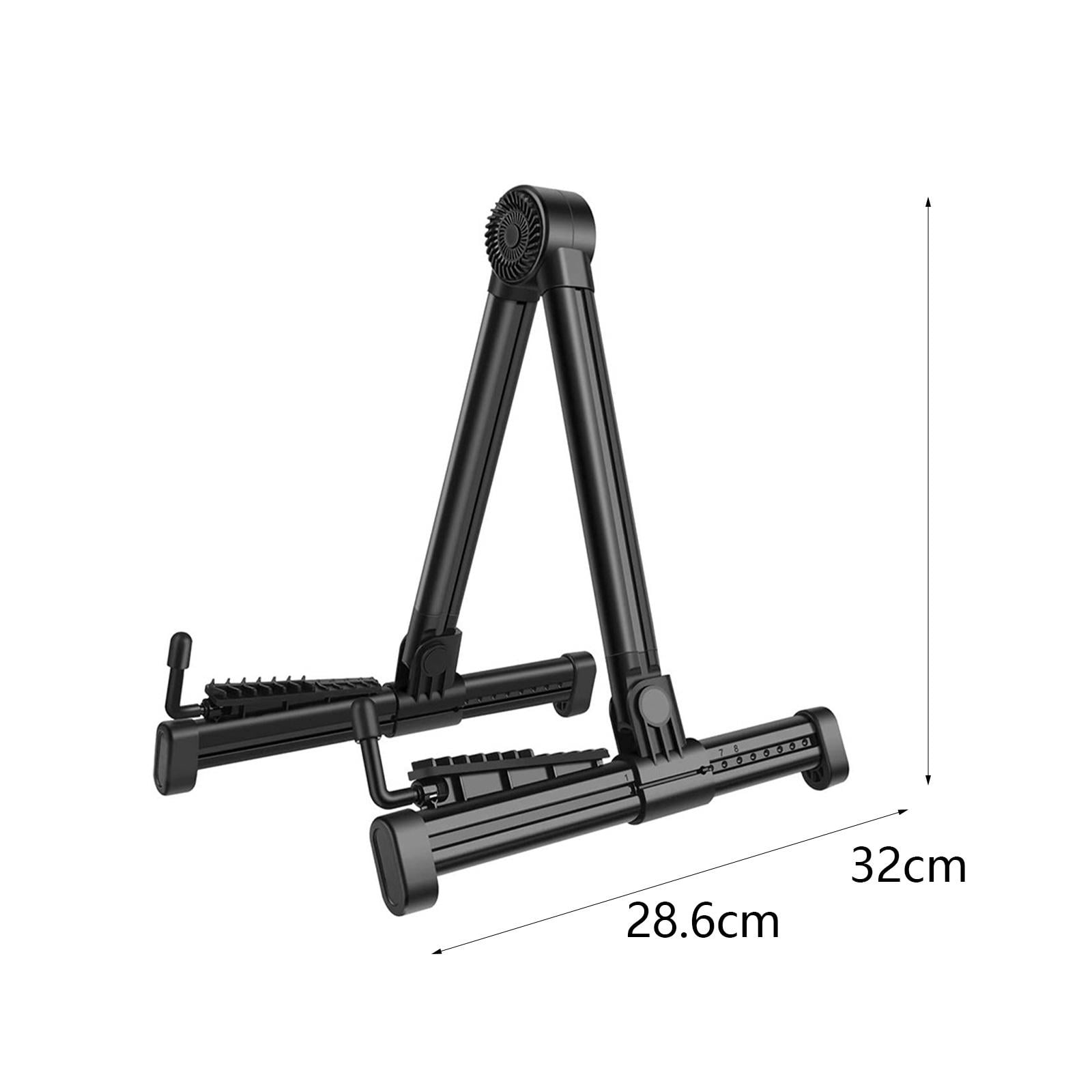 LeeQinersw Folding Guitar Stand Tripod Music Stand Folding Accessory Anti Slip Floor Guitar