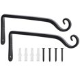 thumbnail image 1 of Soporte de pared para colgar plantas FEED GARDEN, 25 cm, 2 unidades, negro, 1 of 7