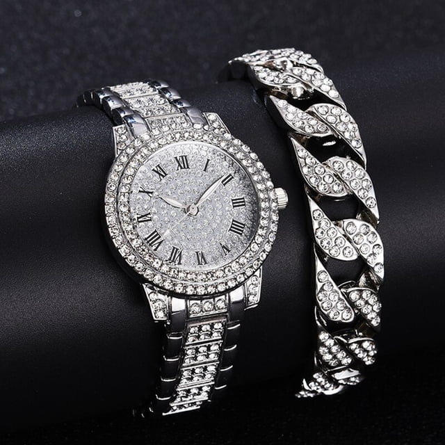 Relojes de diamantes para mujer, relojes de pulsera de oro para mujer, relojes de pulsera de marca de lujo con diamantes de imitación para mujer, relojes para mujer, reloj femenino Deng Xun unisex