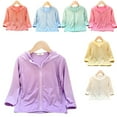 thumbnail image 3 of WOLLED 3-12 T Boys Girls Ice Silk Protection for Kids Toddler Zipper Long Sleeve Sun Hoodie, 3 of 9