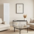 thumbnail image 4 of MAYEERTY 4 Panel Freestanding Room Divider, 5.6Ft Wooden Privacy Screen with Shelves, White, 4 of 9