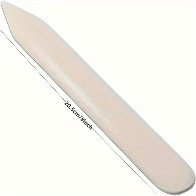 QJUHUNG 1pc White ABS Origami Paper Creaser - Genuine Bone Folder Scoring Tool for DIY Crafts Scrapbooking Bookbinding and Card Making Bookbinding Essentials | Smooth Finish | Ergonom