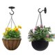 thumbnail image 4 of 2 Pcs Crochets- Noir De Plafond Muraux Crochets Vis En Mtal Pour Accrocher Plante Suspensiones Paniers, 4 of 5
