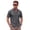 Gray, variant on GrmtClth Mens Vertical Ribbed Waffle Henley Shirt Casual Stand Collar Short Sleeve Button Down Top Lightweight Breathable Textured Solid Color Summer Daily Wear Fashion Tees White S